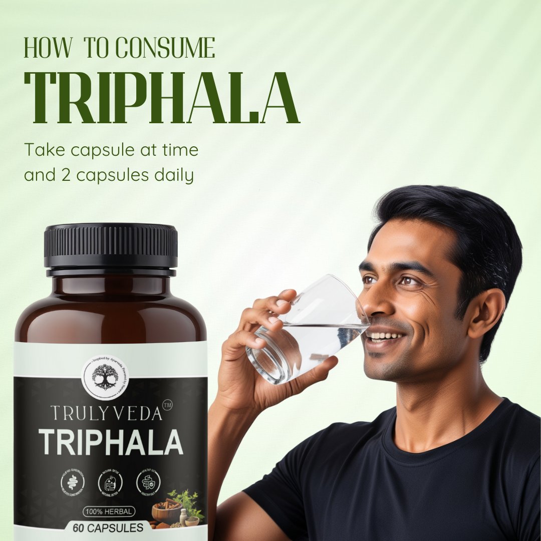 Truly Veda Organic Triphala Capsules - 60 Capsules