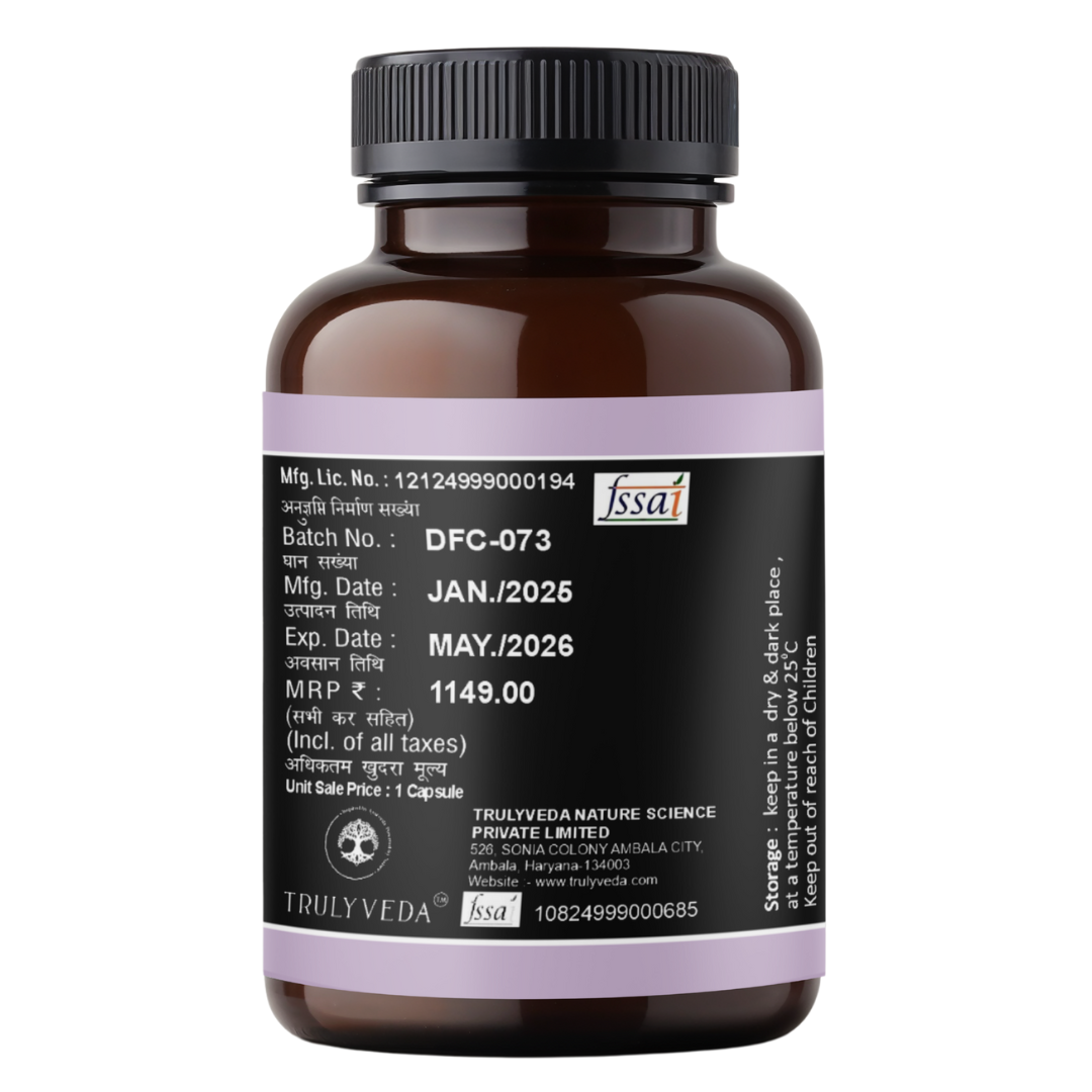 Truly Veda Liver Detox Supplement with Milk Thistle Extract Capsules