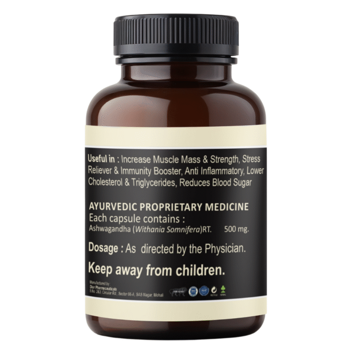 Truly Veda Ashwagandha KSM-66 Capsules – 60 Capsules