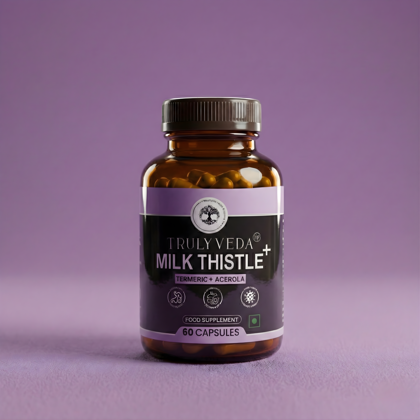 Truly Veda Liver Detox Supplement with Milk Thistle Extract Capsules