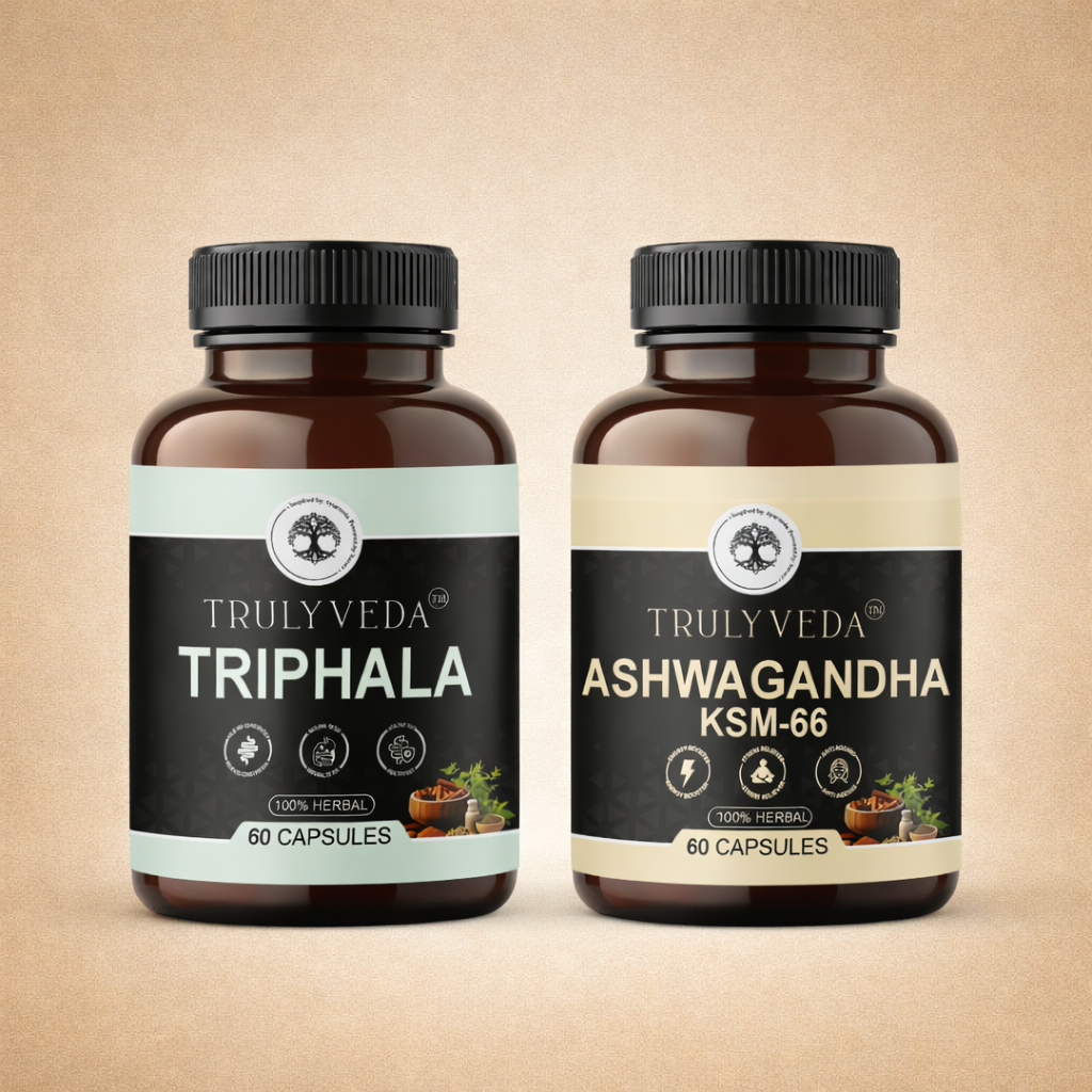 Truly Veda Stress & Digestive Balance Duo Combo