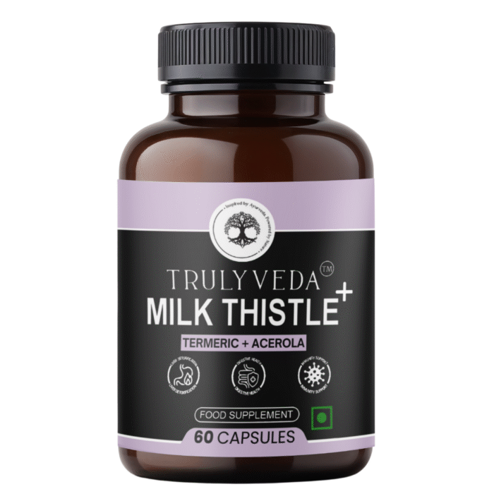 TrulyVeda Milk Thistle Extract Capsules