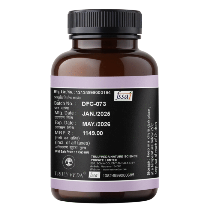 TrulyVeda Milk Thistle Extract Capsules Label Price