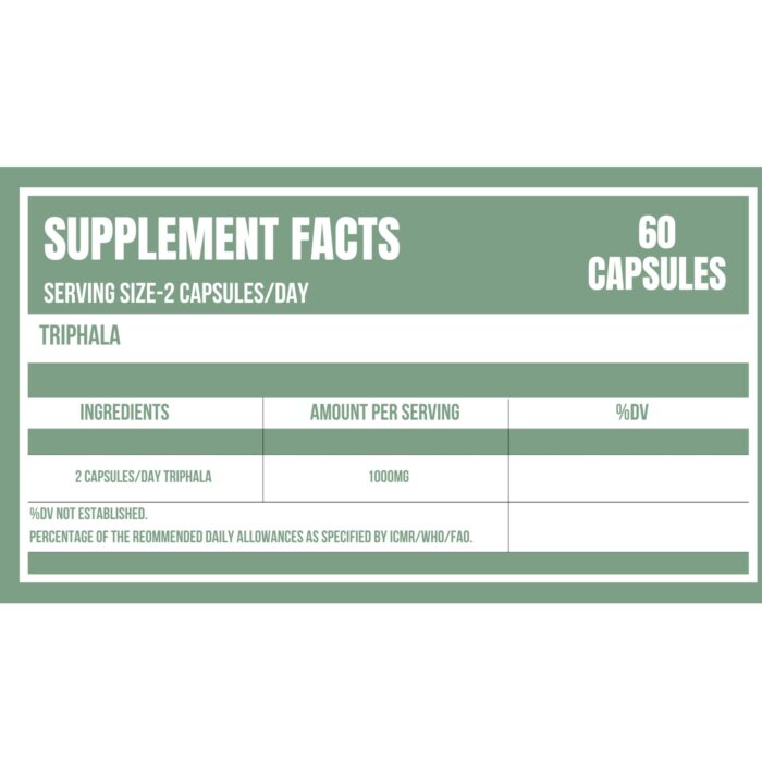 TrulyVeda Triphala Capsules Supplements Capsules