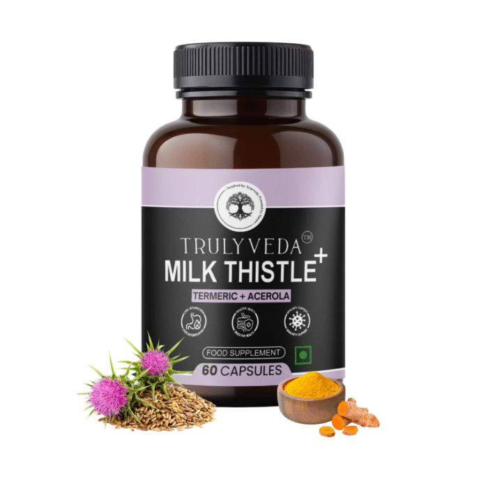TrulyVeda Milk Thistle Extract Capsules Ingredients